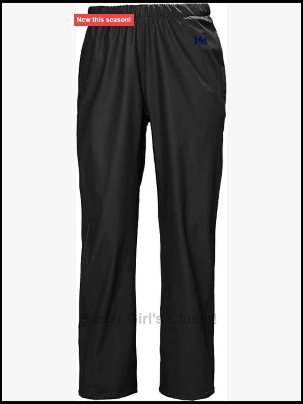 Waterproof Windproof Rain Pants with Stretch, PU Fabric, Repair Kit
